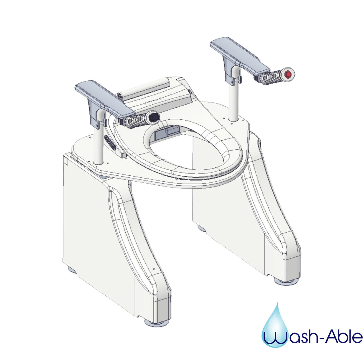 Wash-Able Toilet Elevator