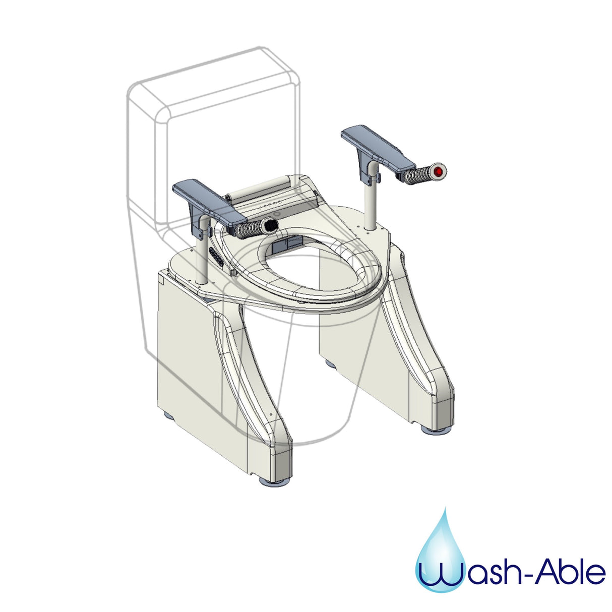 Wash-Able Toilet Elevator