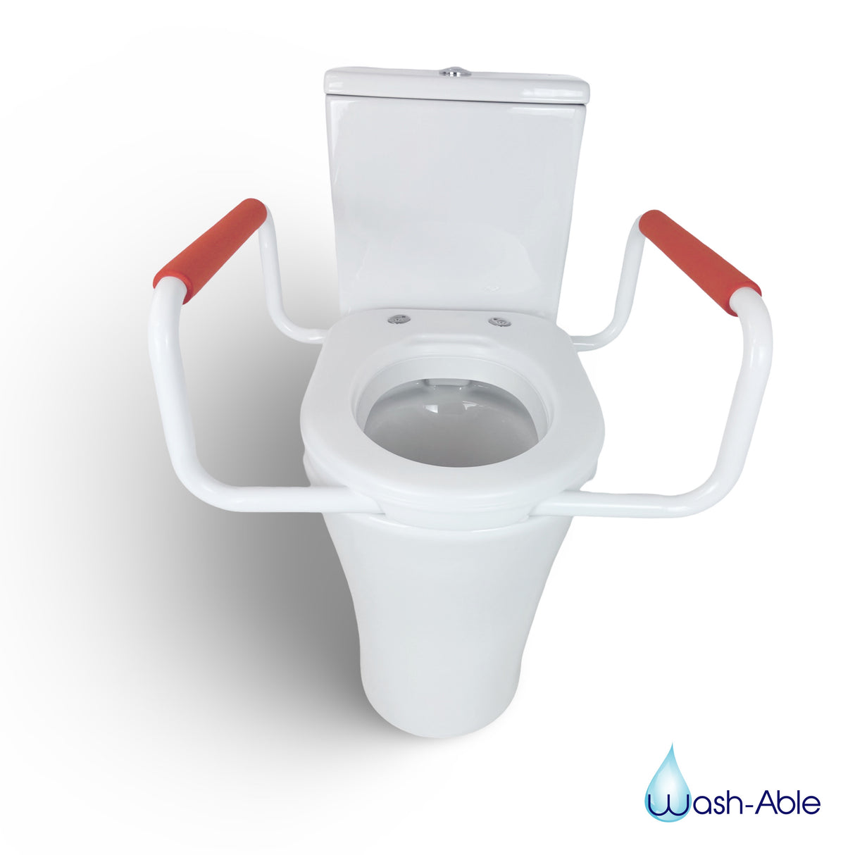 50mm Toilet Seat Riser with Support Rails
