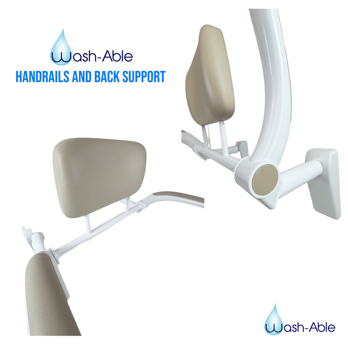 Toilet Arms & Back Rest Support