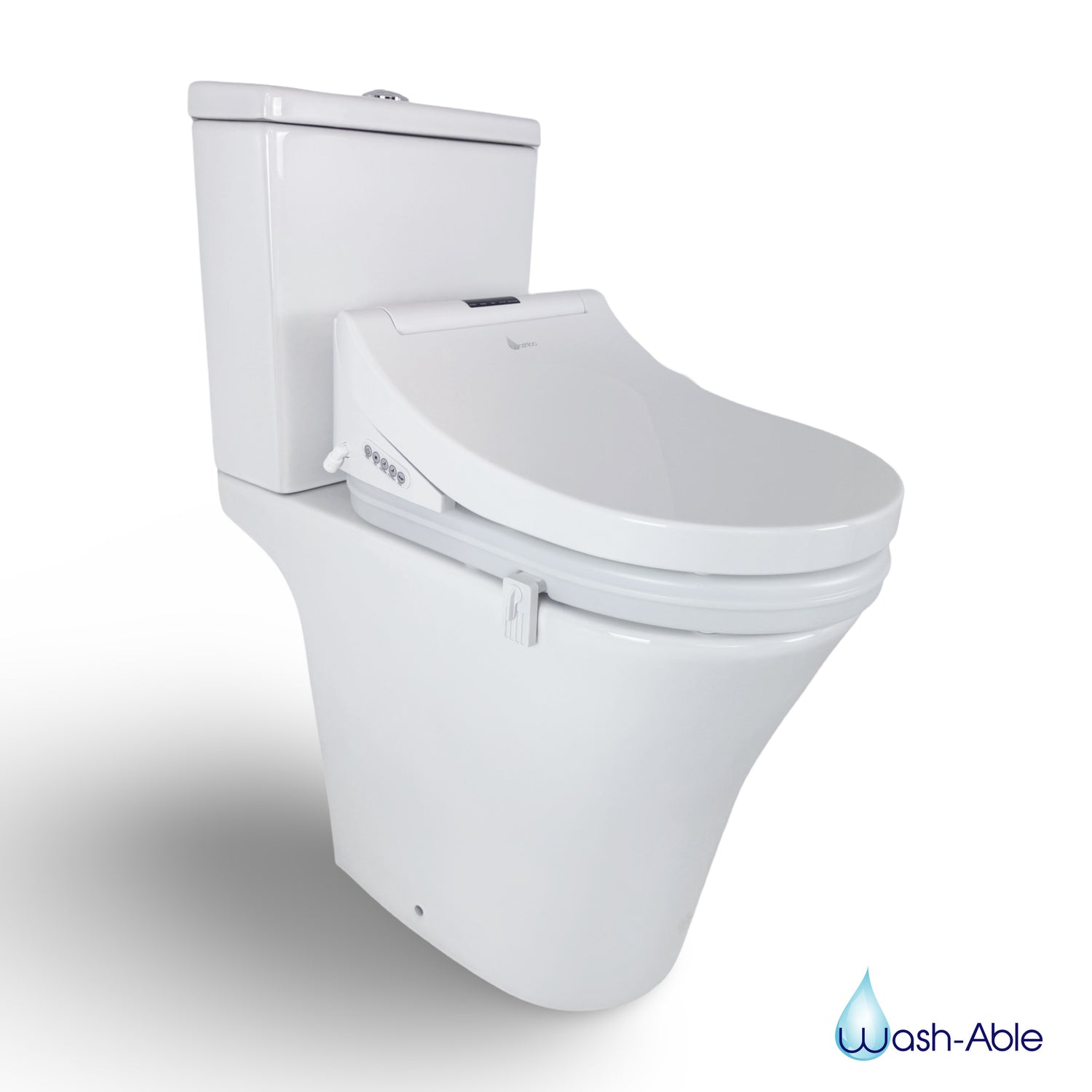 50mm Toilet Seat Riser & Washloo Smart Toilet Combination